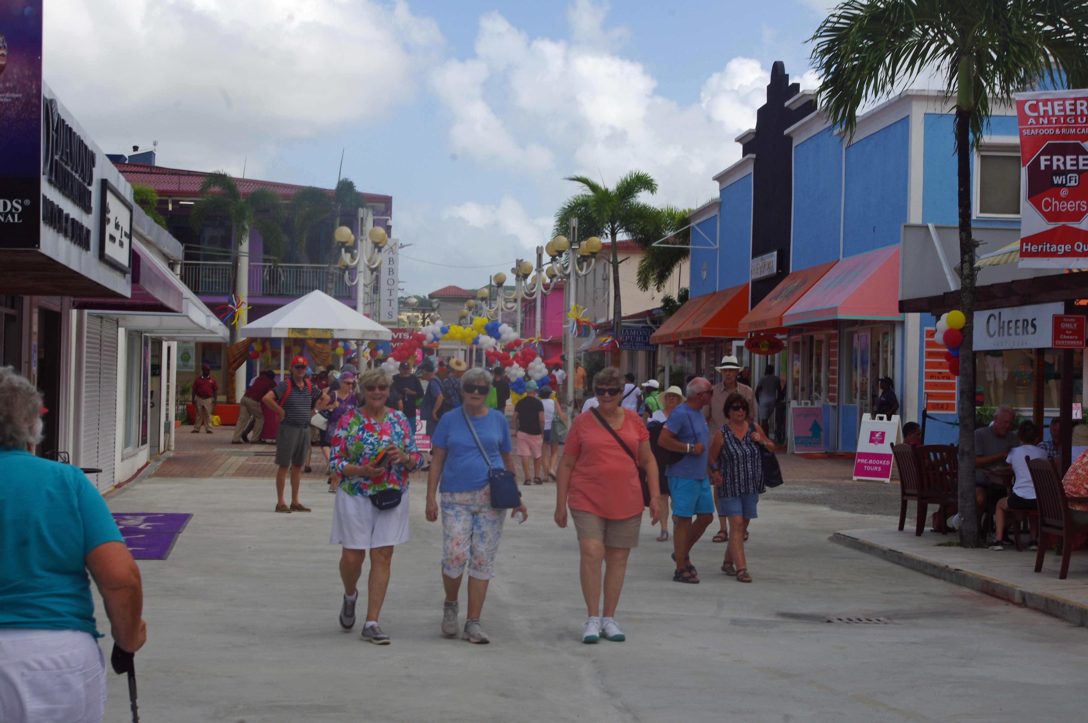 Antigua main street in Port Area